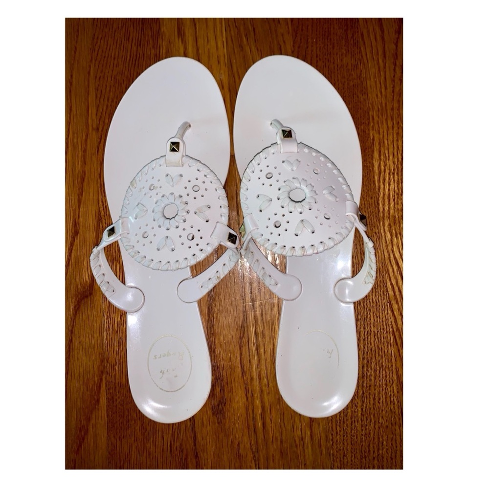Jack Rogers GEORGICA JELLY sandal. (White)
